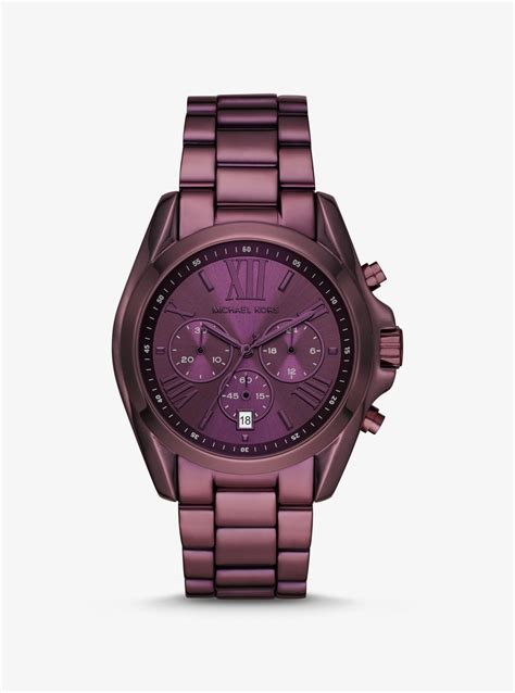 michael kors watch purple face